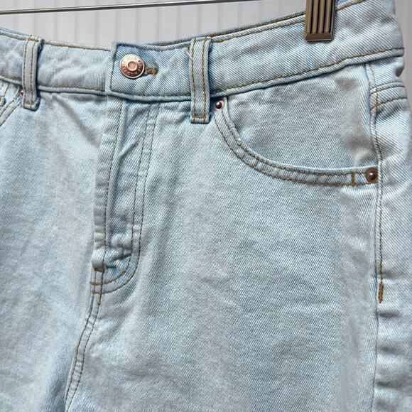 Wild Fable Women's 4 High Rise Light Wash Denim Cut-Off Shorts Frayed Hem Cotton - Picture 5 of 12